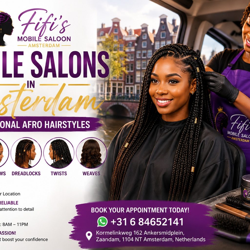 Mobile Salons in Amsterdam: A Guide to Beautiful Afro Hairstyles- 101